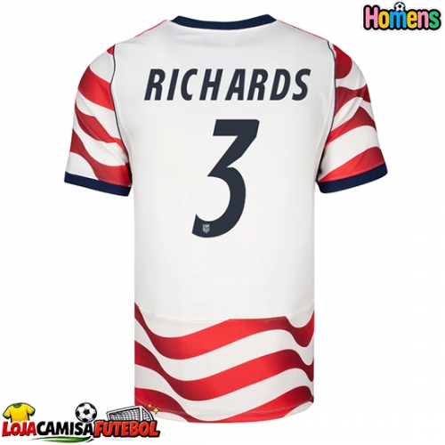 Camisa de Futebol Estados Unidos Chris Richards #3 Equipamento Principal Mundo 2026 Manga Curta